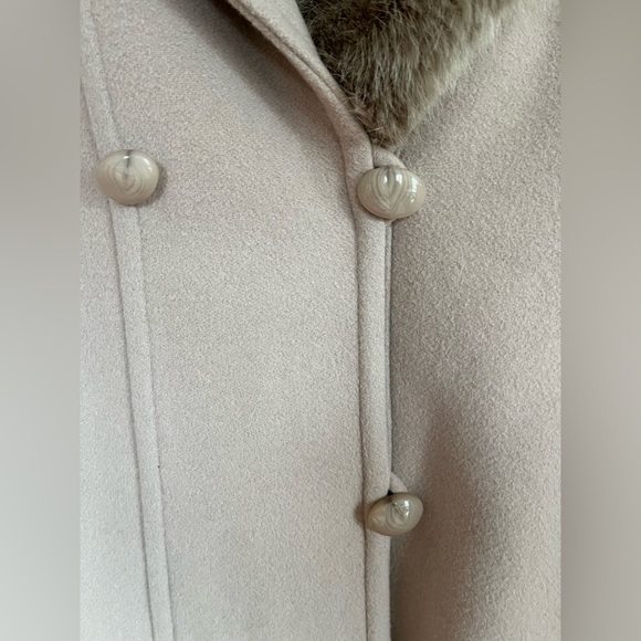 Blush Cashmere / virgin wool coat - Picture 2 of 11
